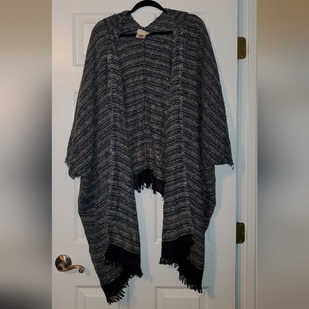 FREE People Hooded Cardigan Cotton Blend One Size